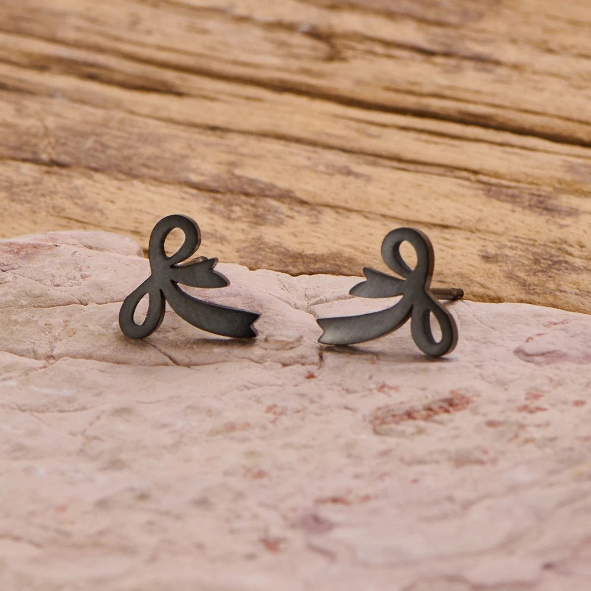 Jewelry Romantic Bow Mini Stud Earrings Charm Earring Gift Size ONE SIZE - 1 Preview