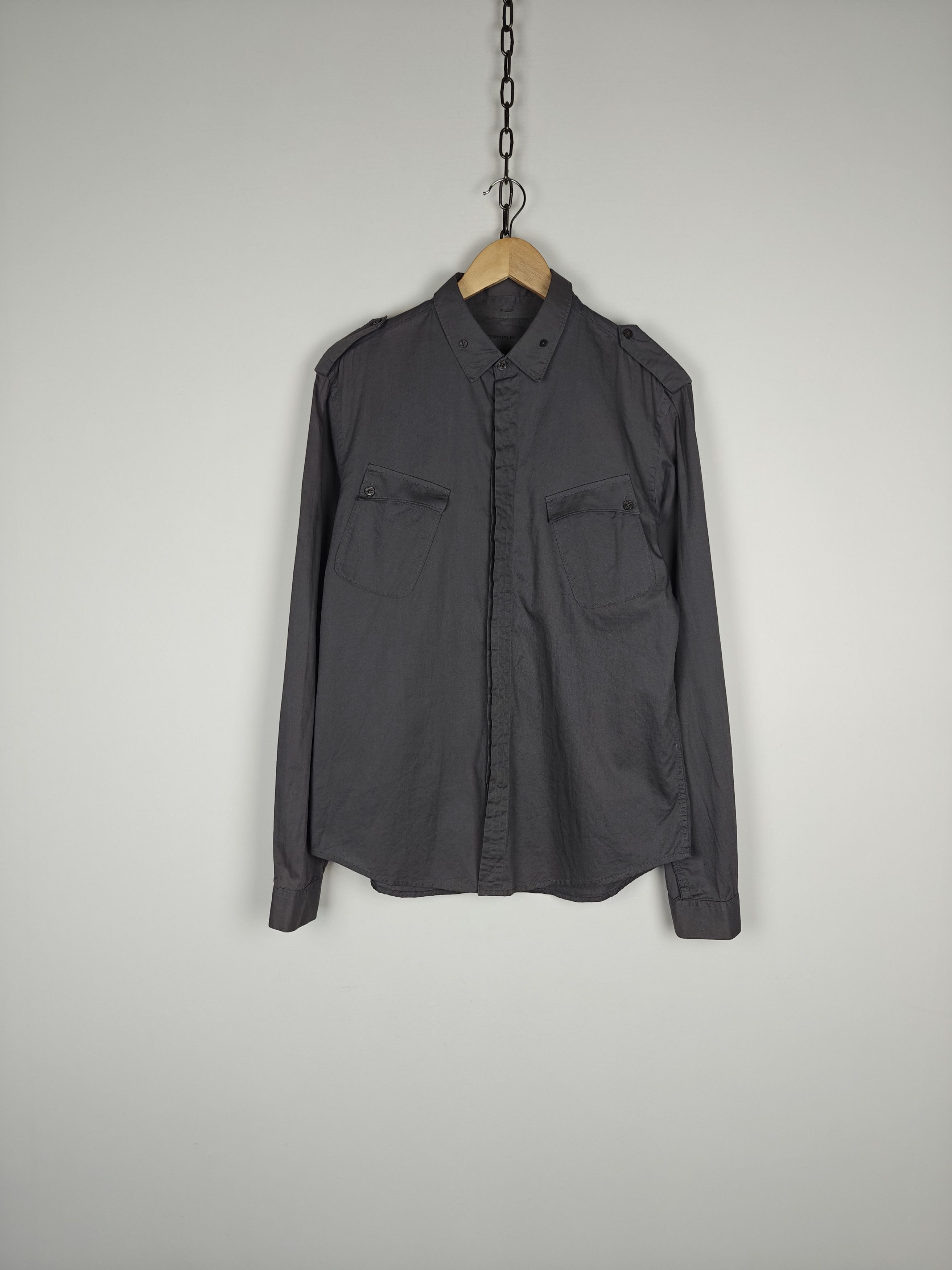 Allsaints Allsaints Shirt Metamorphosis Pockets Gray size M Size US M / EU 48-50 / 2 - 1 Thumbnail