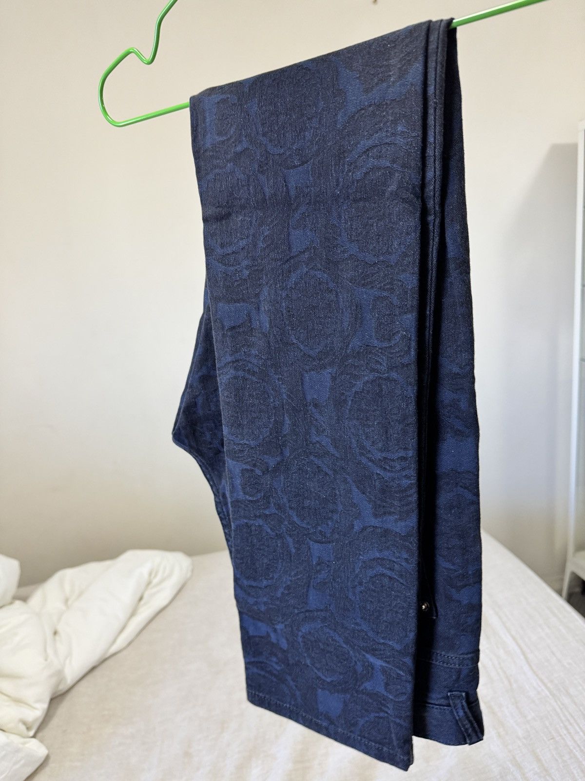 Versace Baroque Jeans Cody Fit Dark Navy blue Medusa Print Slim Size US 31 - 12 Thumbnail