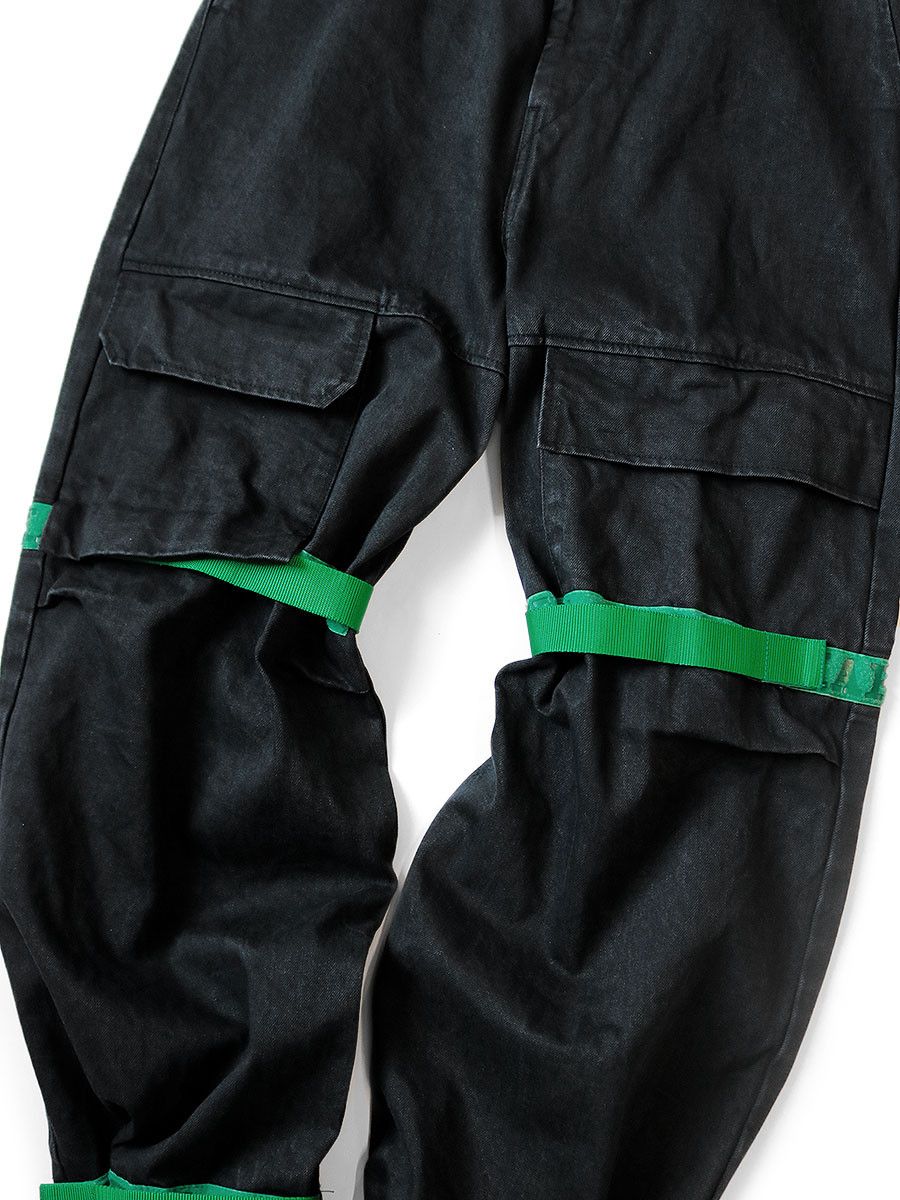 Kapital Kapital 14oz black x black denim nouvelle shuttle pants Size US 32 / EU 48 - 5 Thumbnail