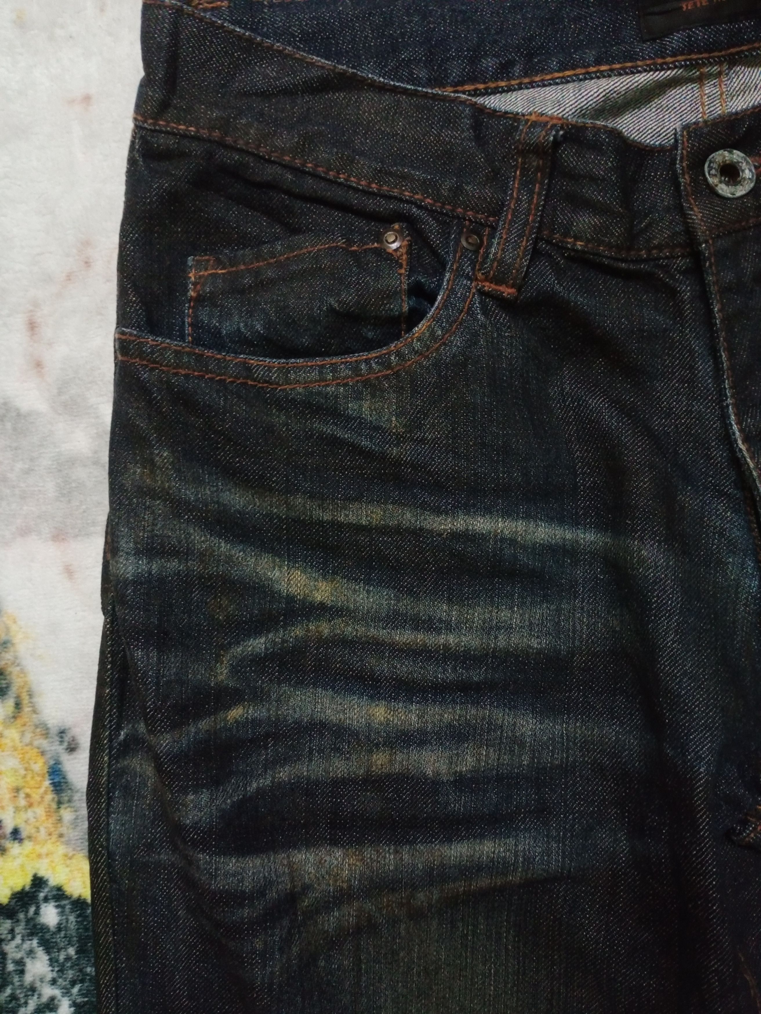 Issey Miyake Vintage Tete Homme Issey Miyake Flare Distressed Denim Jeans Size US 31 - 10 Thumbnail