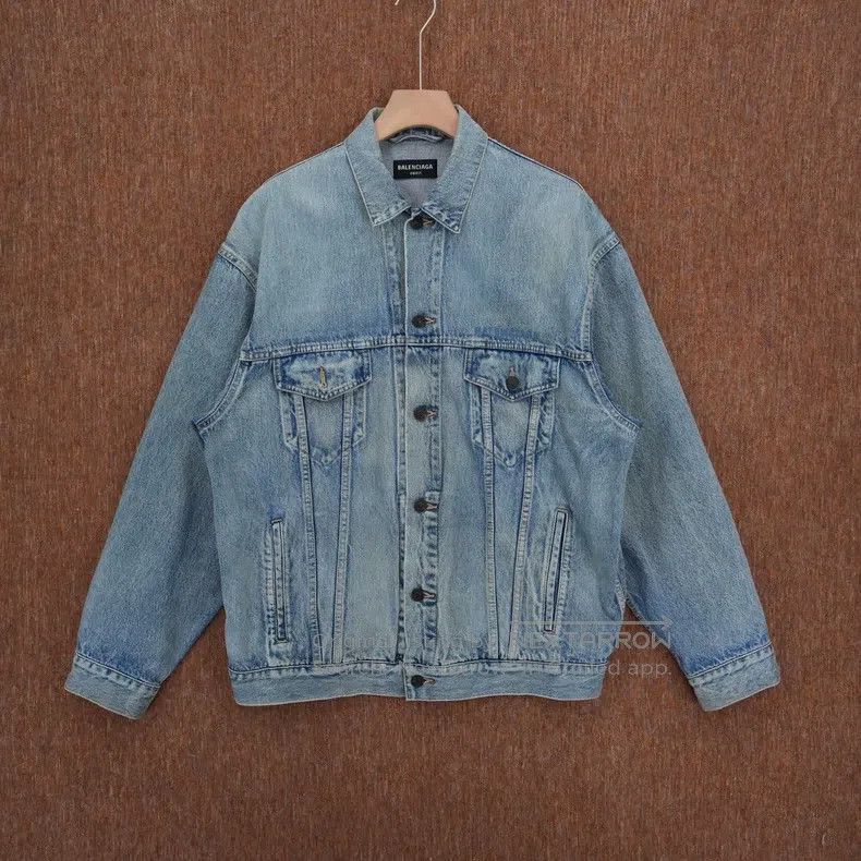 Balenciaga Balenciaga Washed denim oversized jacket Size US XS / EU 42 / 0 - 1 Thumbnail