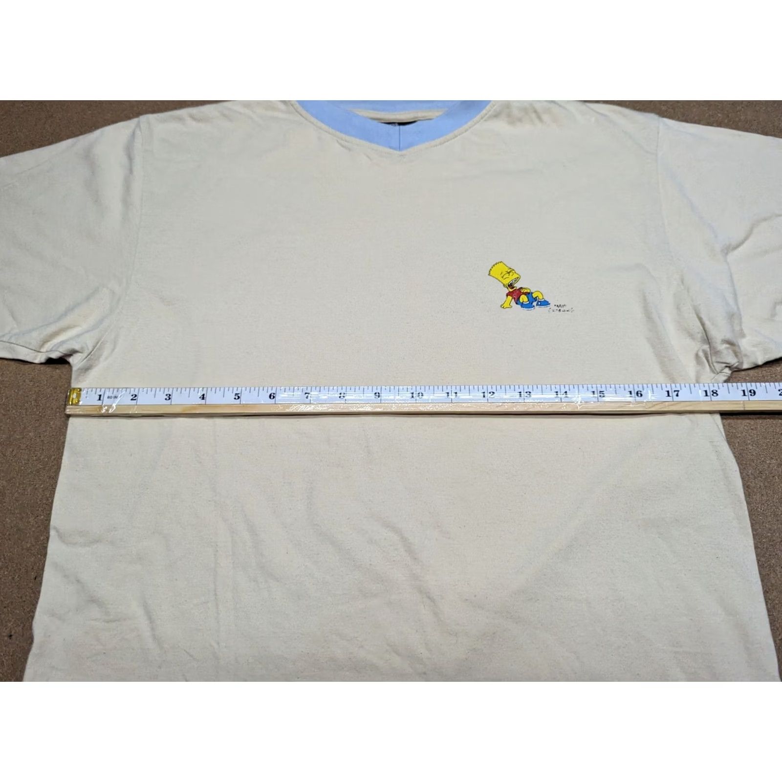 Vintage VINTAGE The Simpsons Mens T-Shirt Small Beige Barts Short Sleeves Tee Shirt Size US S / EU 44-46 / 1 - 4 Thumbnail