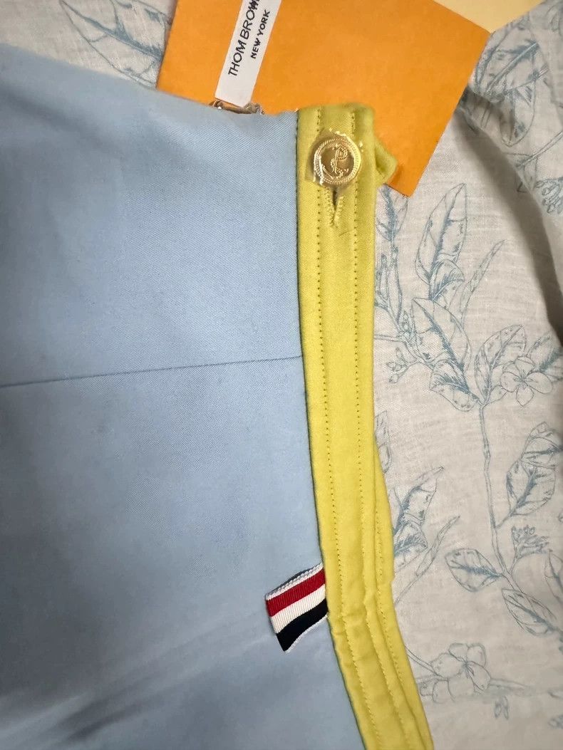 Thom Browne Thom Browne Baby Blue Lake blue front fork A half skirt Size 27" / US 4 / IT 40 - 6 Thumbnail