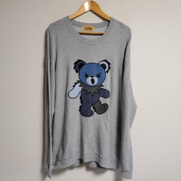 Hysteric Glamour Hysteric Glamour Bear Patch Logo Long Sleeve Sweatshirt Tee Size US L / EU 52-54 / 3 - 1 Thumbnail