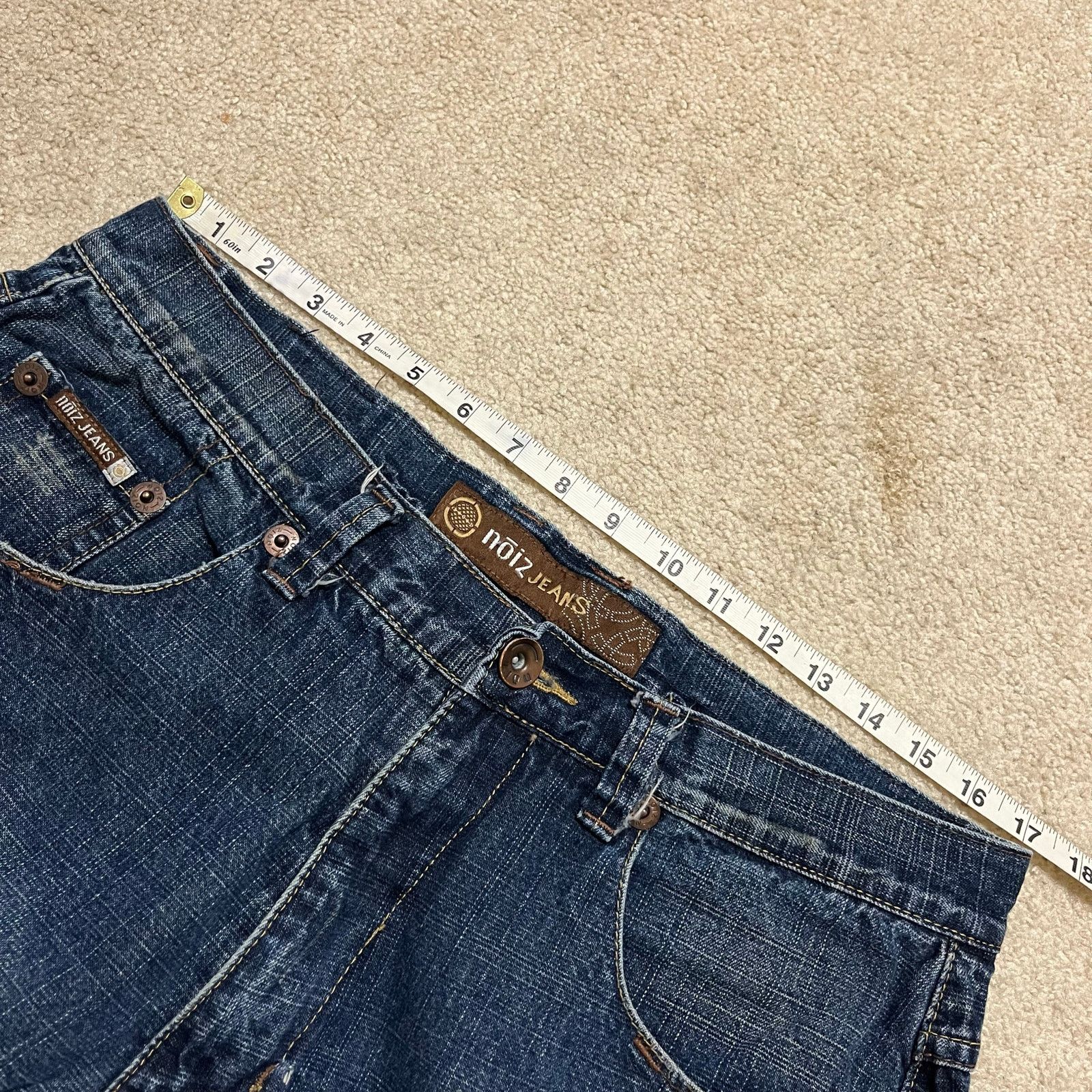 Other Noiz Y2K Baggy Skater Acid Washed Faded Blue Jeans 34Wx31L Size US 34 / EU 50 - 5 Thumbnail