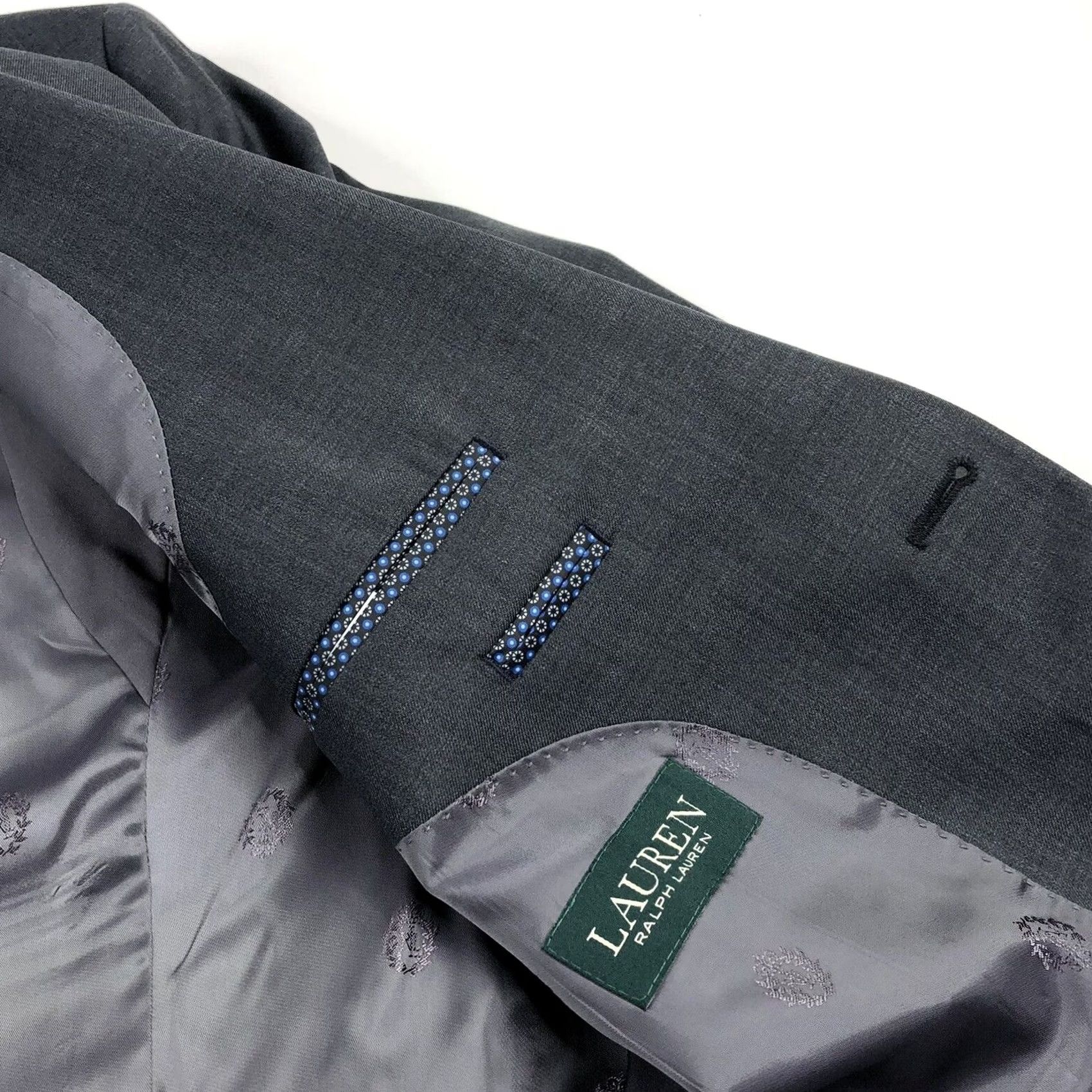 Ralph Lauren Lauren Ralph Lauren Wool Blend Sport Coat 54 Regular Gray Notch Lapel Two-Button Single-Breasted Men’s Jacket EUC Sport Coat 42R Style Size US L / EU 52-54 / 3 - 5 Thumbnail
