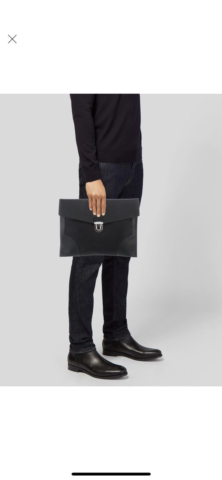 Prada PRADA Saffiano Cuir-Trimmed Tessuto Pouch Size ONE SIZE - 2 Thumbnail