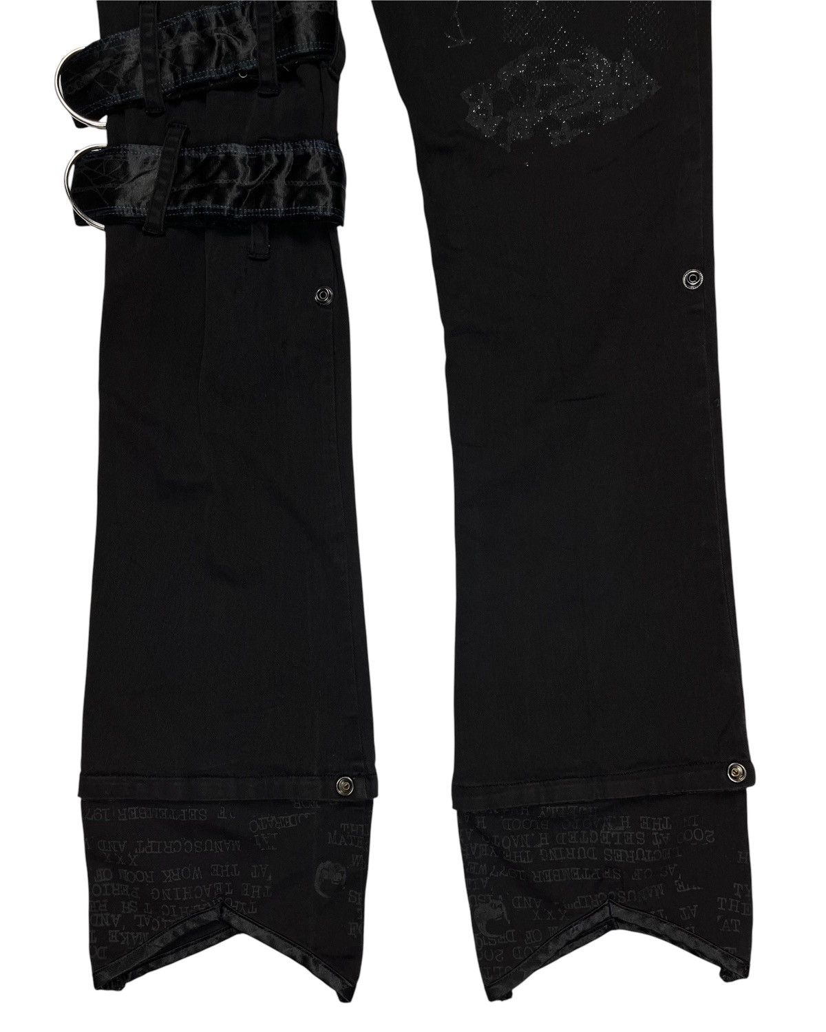 Japanese Brand 2000s h. Anarchy Typewriter Bondage Pants Size US 31 - 9 Thumbnail