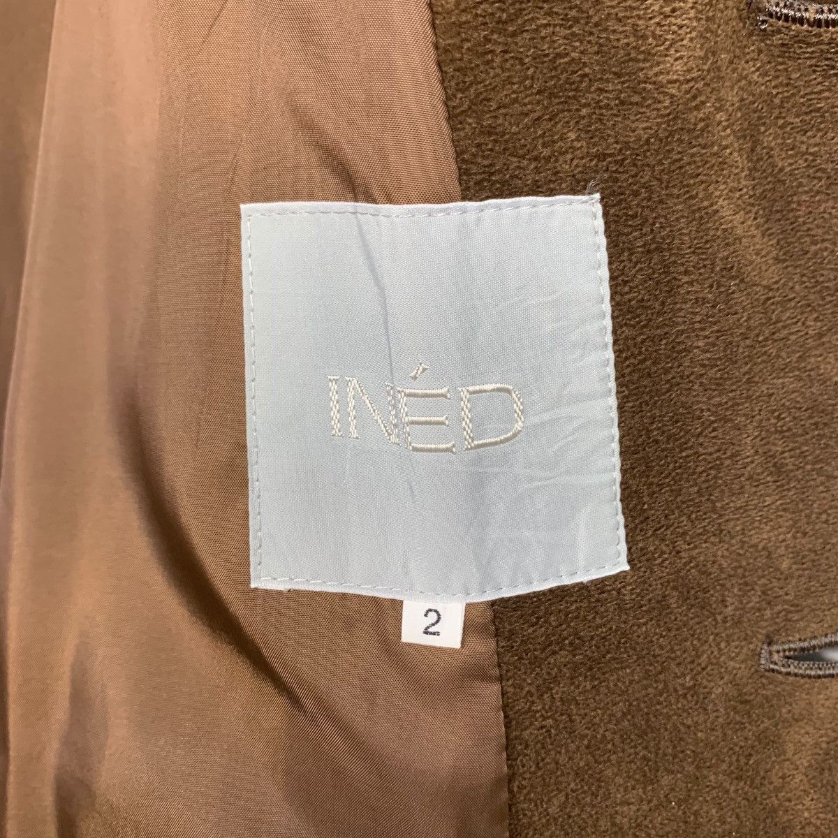 Japanese Brand INED Made in Japan Velvet Collar Coat Jacket #2290-C102 Size US M / EU 48-50 / 2 - 15 Thumbnail
