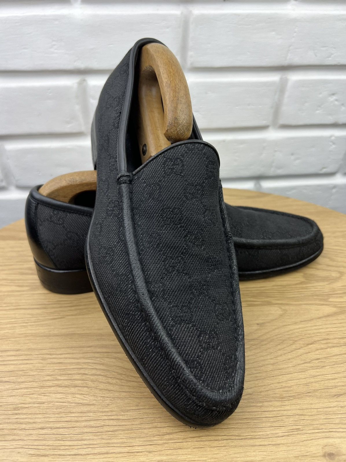 Gucci GUCCI Loafers Leather Shoes Jordaan GG Monogram Canvas Size US 9 / EU 42 - 3 Thumbnail
