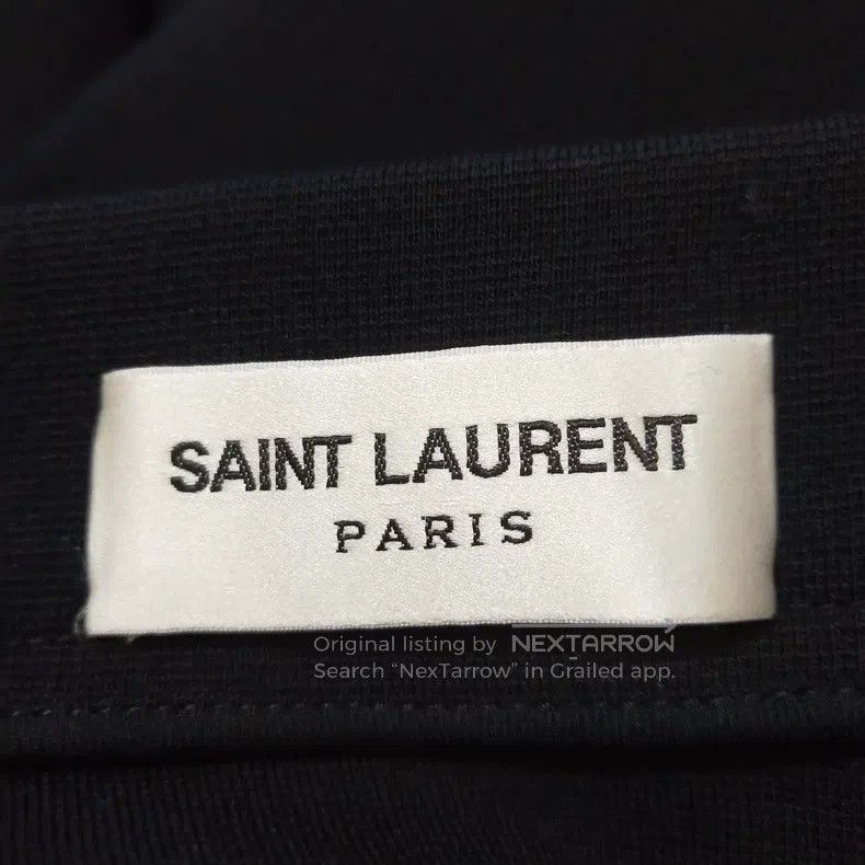 Saint Laurent Paris Saint Laurent Paris Black Wool Long Skirt Size 37" - 4 Thumbnail