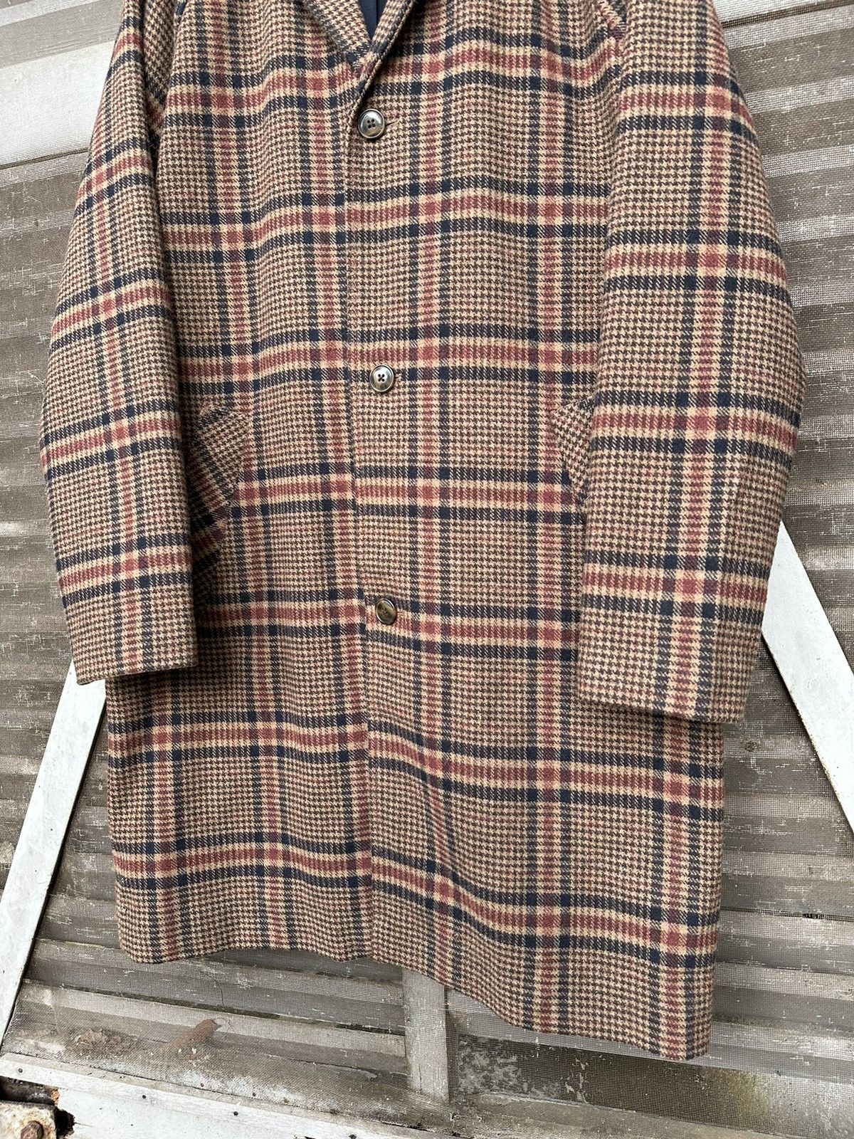 Gap GAP NOVA CHECK DOUBLE BREASTED 100% WOOL LONG JACKET Size US M / EU 48-50 / 2 - 5 Thumbnail