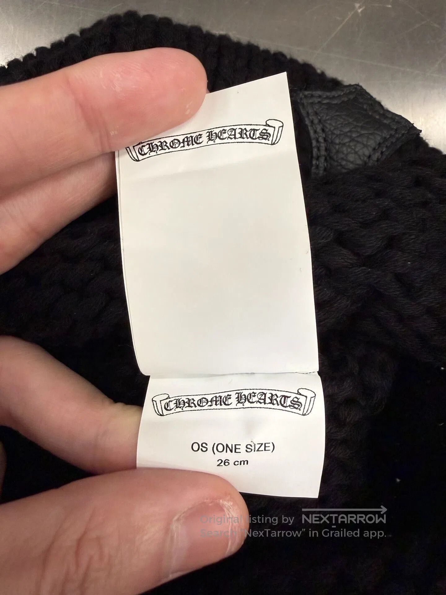 Chrome Hearts Chrome Hearts Black Rolled Edge Cross Beanie. Size ONE SIZE - 5 Thumbnail