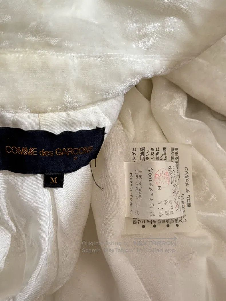 Comme des Garcons Comme Des Garcons White velvet lace top Size M / US 6-8 / IT 42-44 - 9 Thumbnail