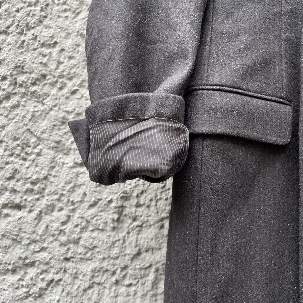 Dior Dior Homme Black Wool Pinstripe Single-Breasted Coat Jacket Size US L / EU 52-54 / 3 - 6 Thumbnail