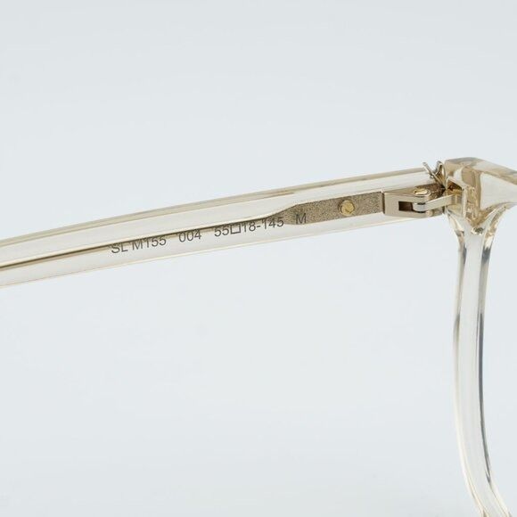 Saint Laurent Paris Saint Laurent SL M155 004 Eyeglasses Transparent Ivory 55mm Size ONE SIZE - 6 Thumbnail