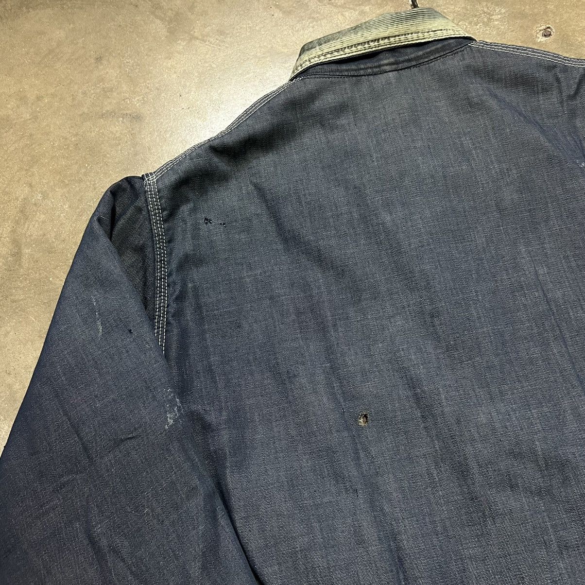 Oshkosh × Vintage Vintage 70s OshKosh B’Gosh Denim Chore Jacket Blanket Lined Size US XL / EU 56 / 4 - 7 Thumbnail
