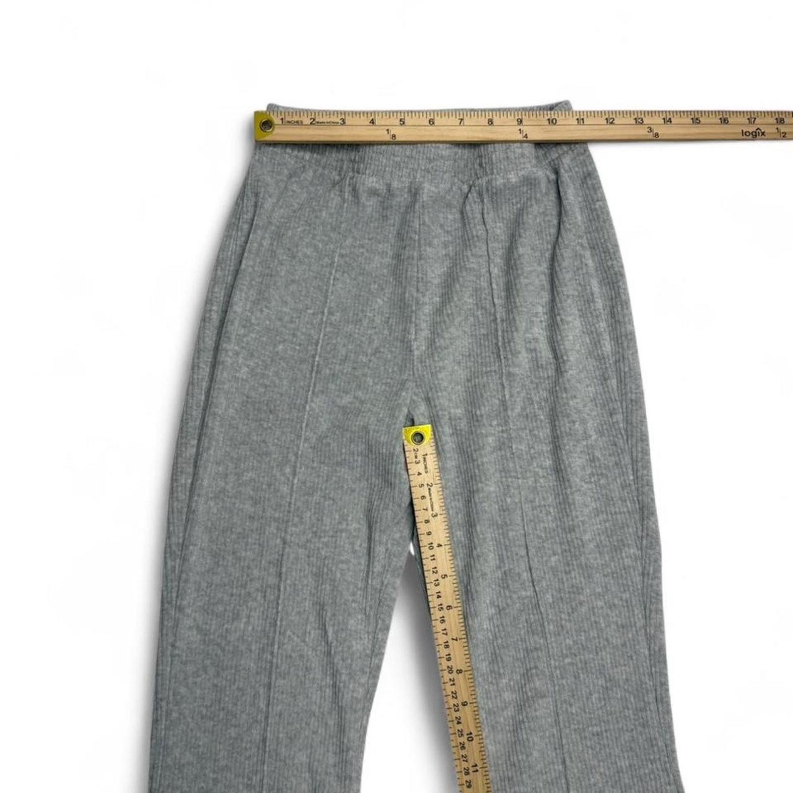 Other Aerie grey ribbed flare pants Size XS Size 26" / US 2 / IT 38 - 4 Thumbnail