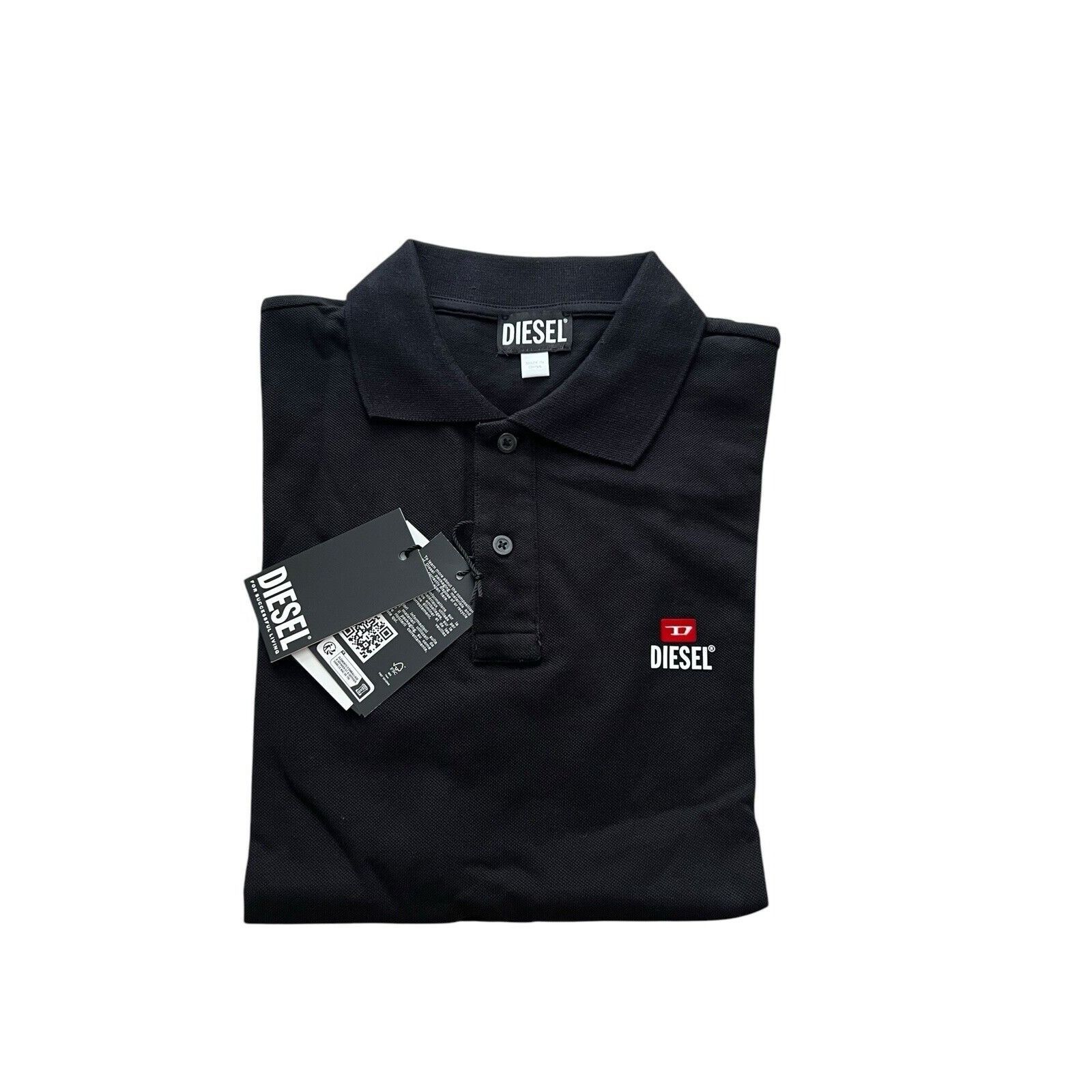 Diesel Diesel T-Smith Div New D Logo Polo Shirt $110 Black Size L Size US L / EU 52-54 / 3 - 4 Thumbnail