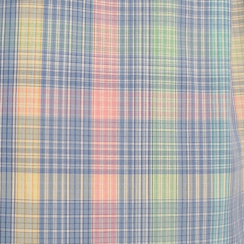 Maus & Hoffman Solemare Pastel Plaid Print Short Sleeve Button shirt Size US M / EU 48-50 / 2 - 5 Thumbnail