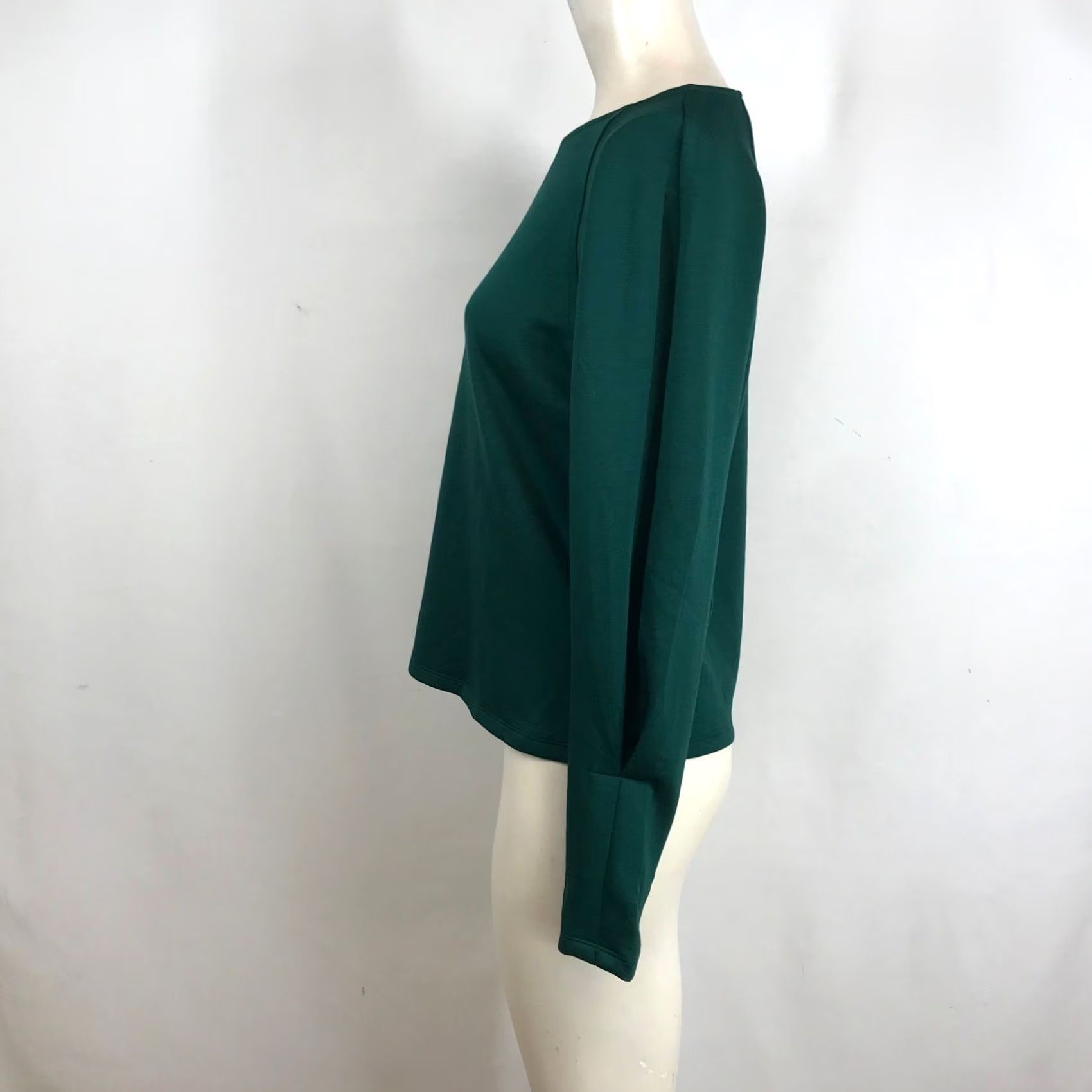 Banana Republic Banana Republic Women Raglan Long Sleeve Top Dark Green Crew Neck Split Cuff M 526311-05-1 Size M / US 6-8 / IT 42-44 - 6 Thumbnail