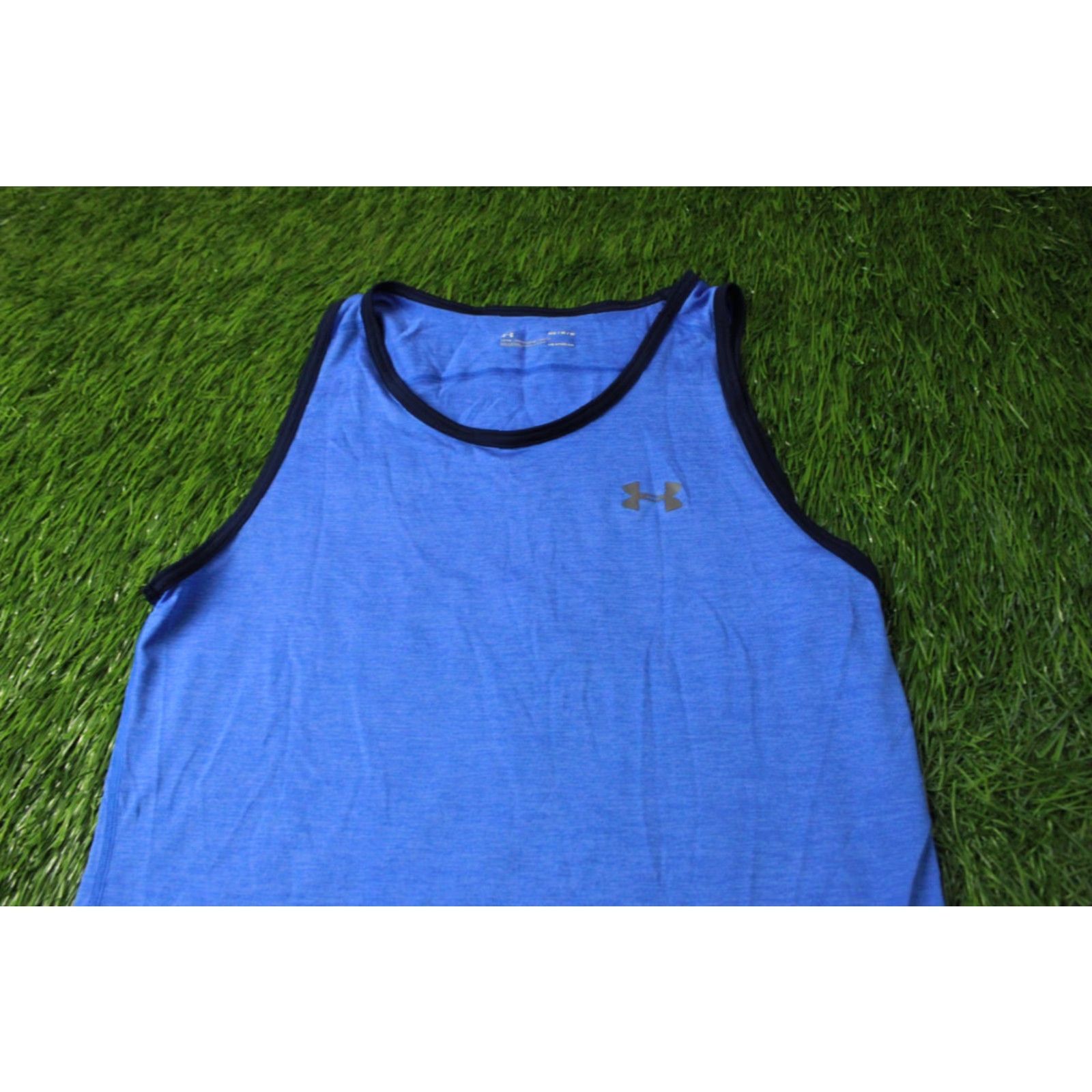 Under Armour Under Armour HeatGear 2018 Vest Shirt Men M Navy Blue Black Sleeveless Tank Jersey Base Layer Sports 2018 Size US M / EU 48-50 / 2 - 2 Thumbnail