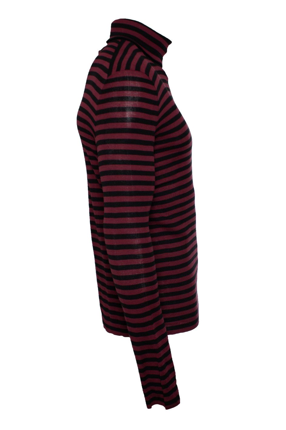 Saint Laurent Paris Saint Laurent, Striped Pullover in black and burgundy Size US XL / EU 56 / 4 - 3 Thumbnail