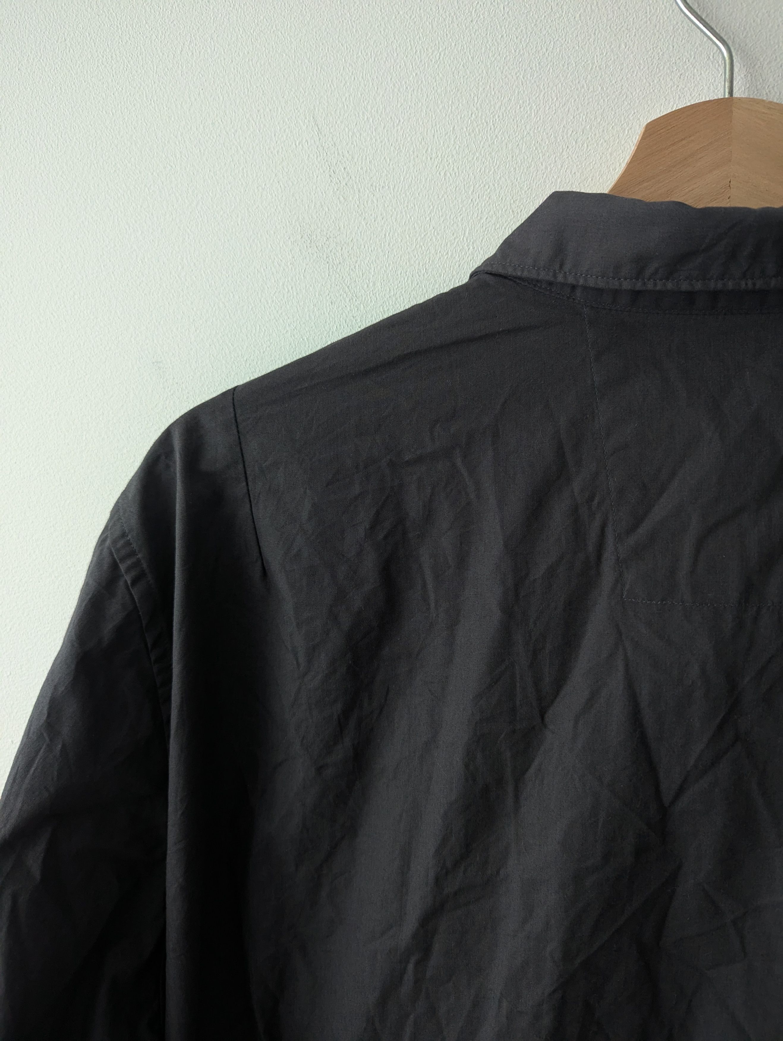 Joop! Joop! Black Grey Cotton Shirt With Elbow Patches XXL Size US XXL / EU 58 / 5 - 10 Thumbnail