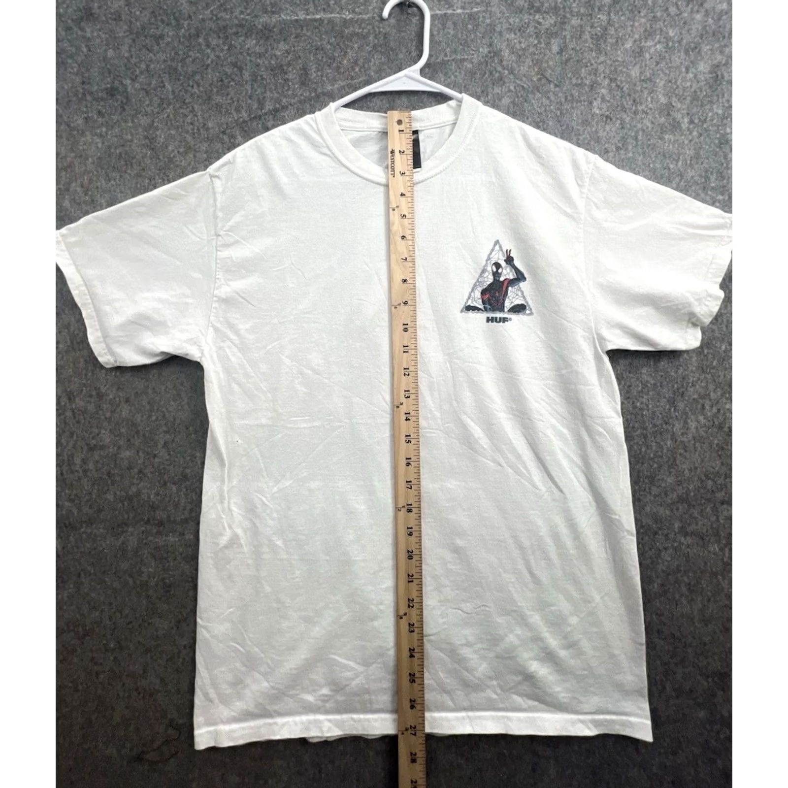 Huf VINTAGE HUF T-Shirt White Graphic Spiderman Miles Morales | Size M | Men | Comics Size US M / EU 48-50 / 2 - 3 Thumbnail
