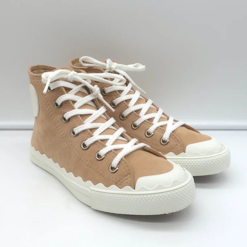 Chloe o1y0825 Hi-Top Sneakers in Sand Size US 5 / IT 35 - 3 Thumbnail
