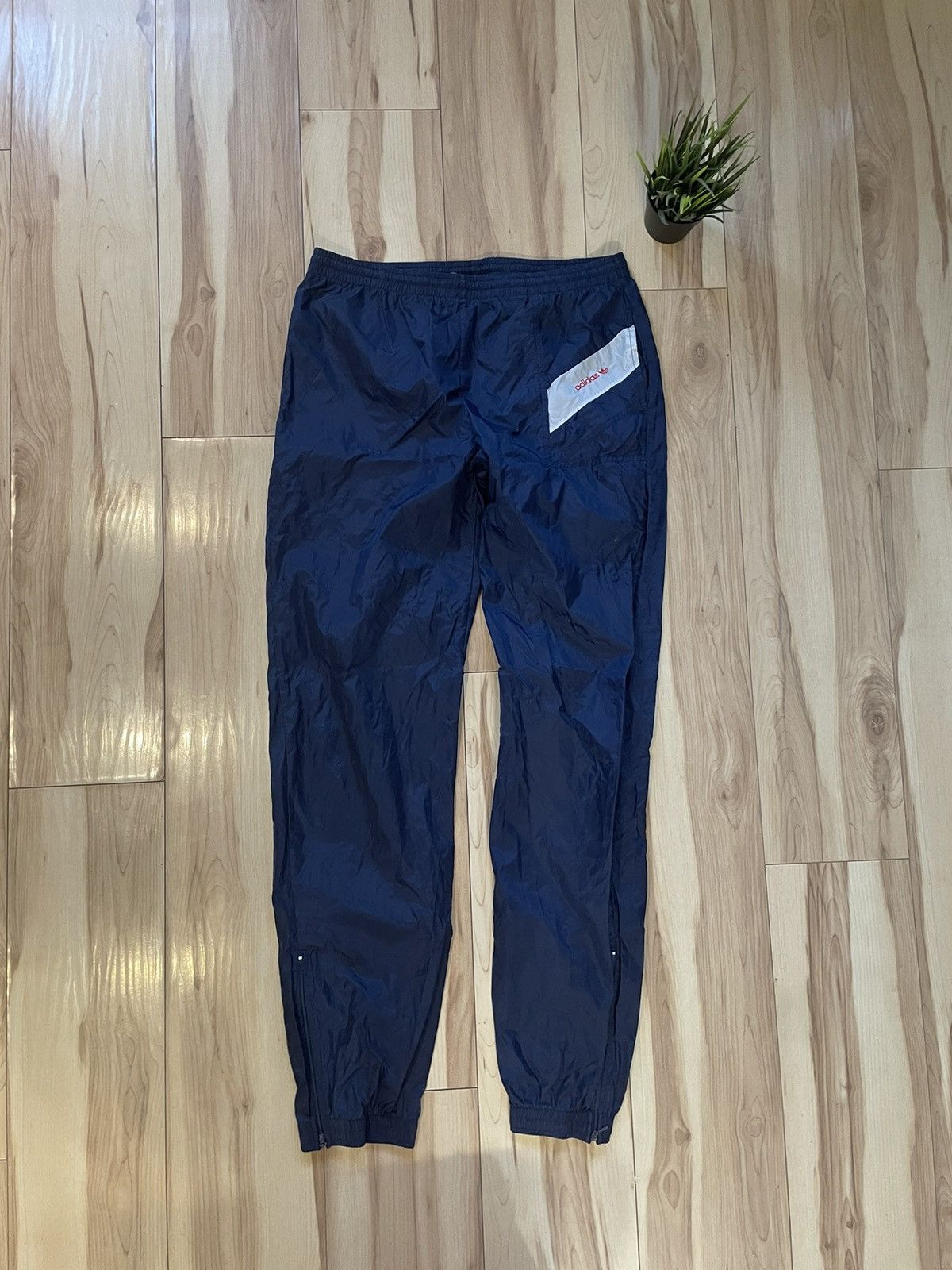 Adidas × Vintage Nylon Vintage 90s Adidas Sweatpants Size 34" / US 12 / IT 48 - 1 Thumbnail