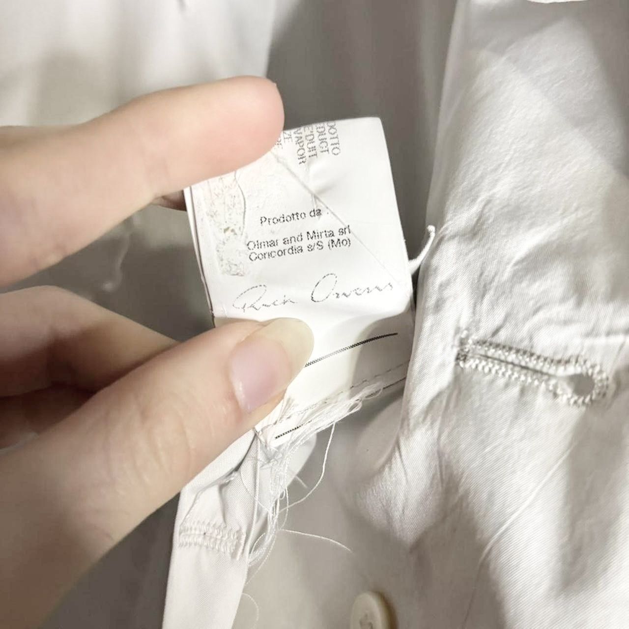 Rick Owens Rick Owens Mainline Olmar Mirta Nurse Long Vest/Lab Coat Size US S / EU 44-46 / 1 - 6 Thumbnail