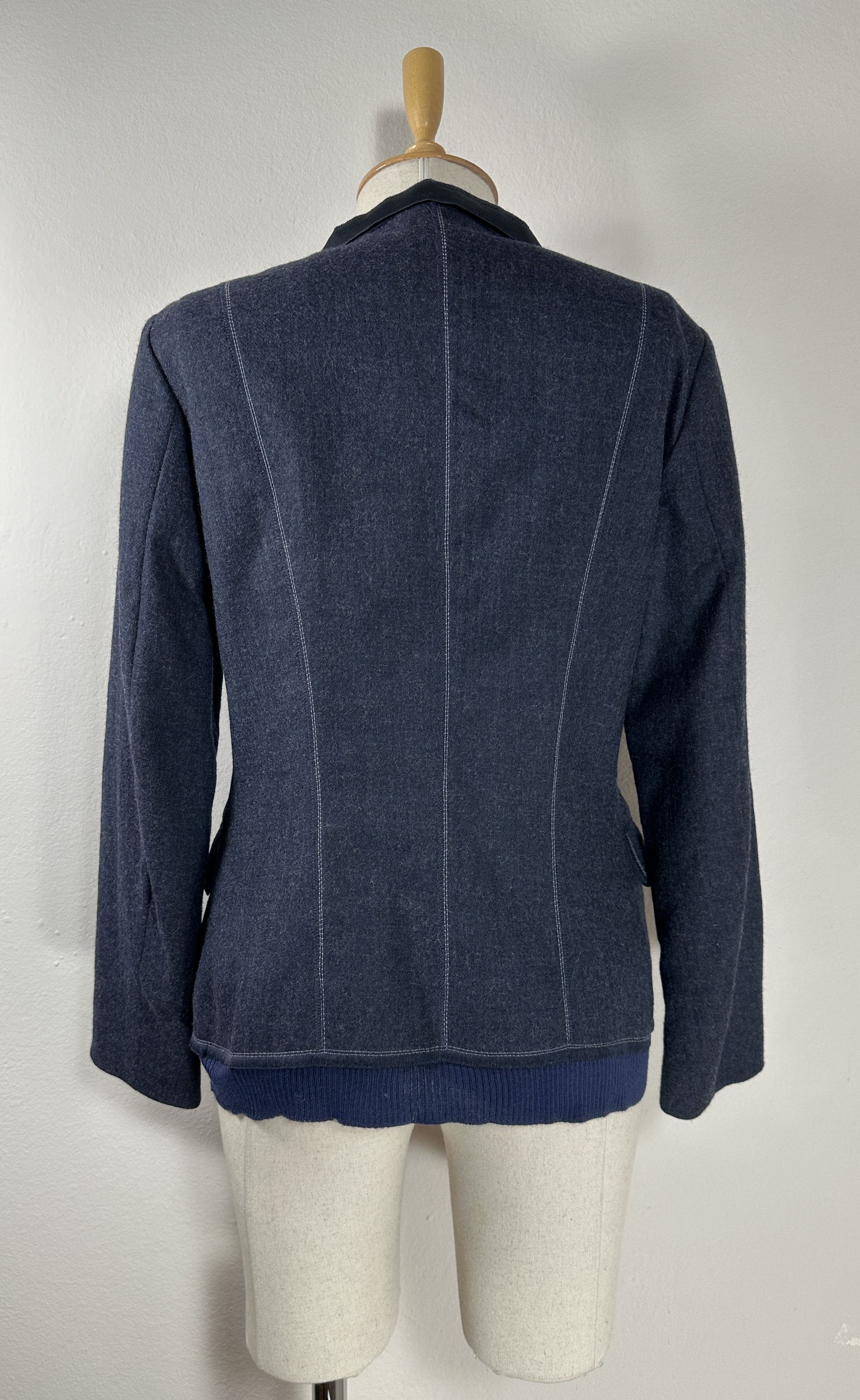 Marithe + Francois Girbaud Blue wool blazer Size M / US 6-8 / IT 42-44 - 5 Thumbnail