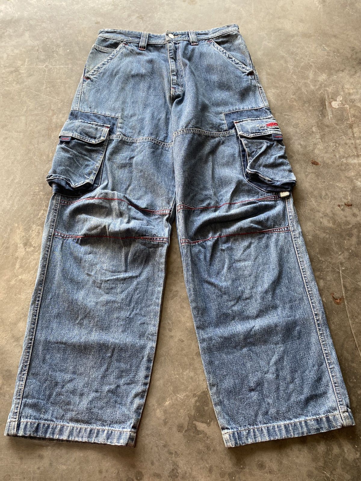 JNCO × Jean × Vintage Vintage Paul Jr Lajolla Surf California Cargo Denim Size US 32 / EU 48 - 1 Thumbnail