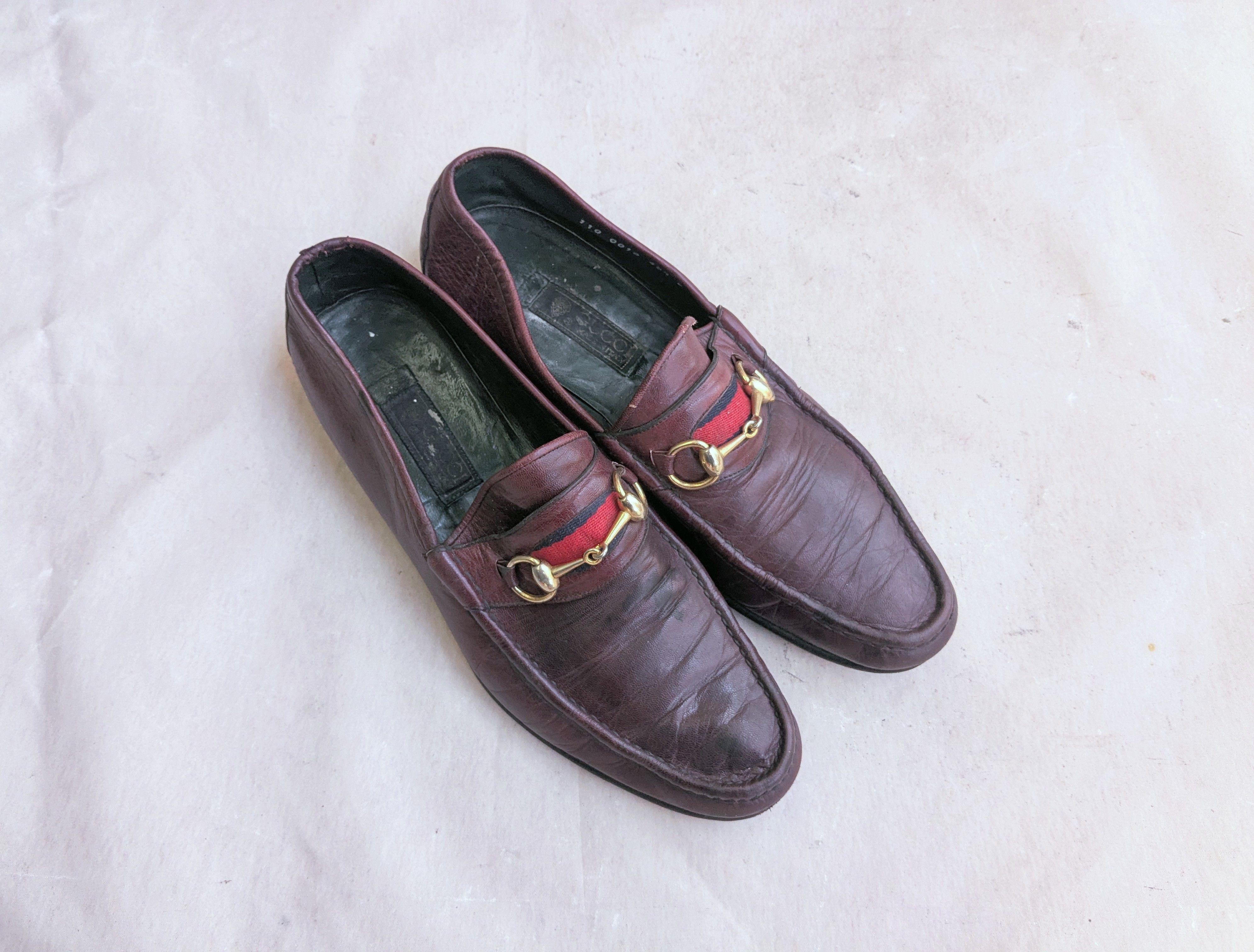 Gucci Vintage Gucci Horsebit Loafers Burgundy Leather 11.5 Snaffle Size US 11.5 / EU 44-45 - 1 Thumbnail