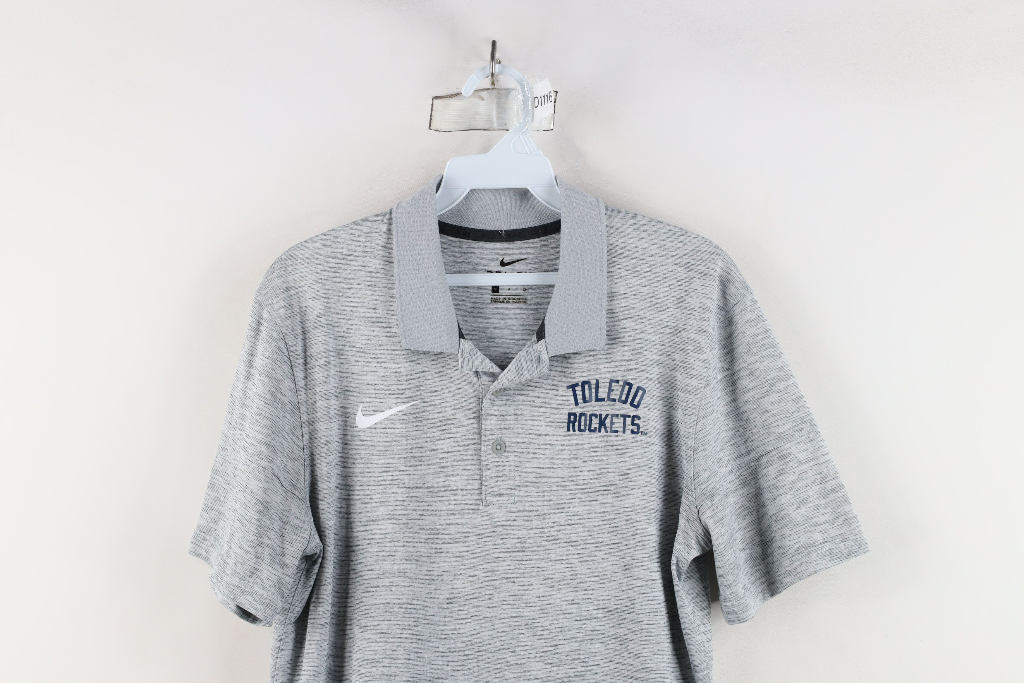 Nike × Vintage Nike University of Toledo Football Golf Polo Shirt Gray Size US S / EU 44-46 / 1 - 2 Thumbnail