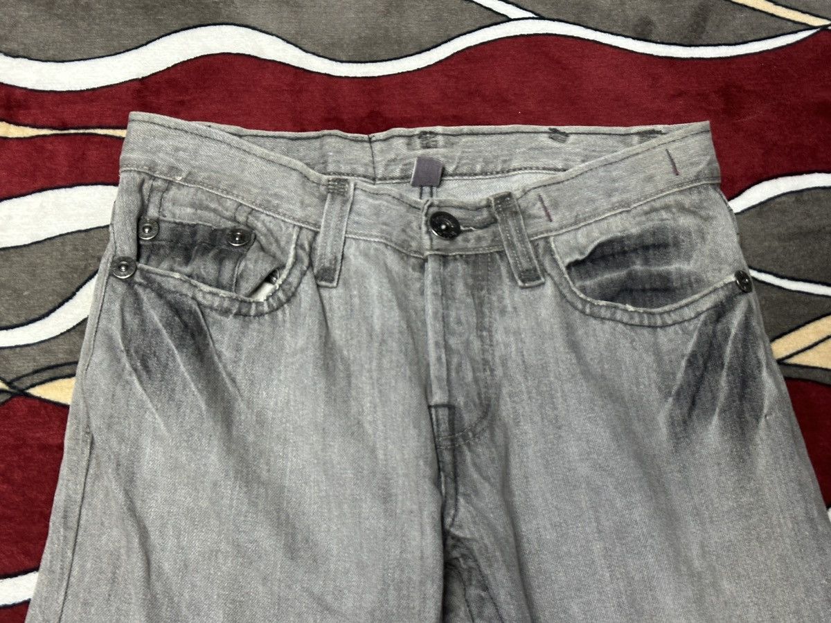 Affliction × Japanese Brand Distrssed Faded🔥Vtg Y2K Keanan Duffty Denim Affliction Style Size US 31 - 3 Thumbnail