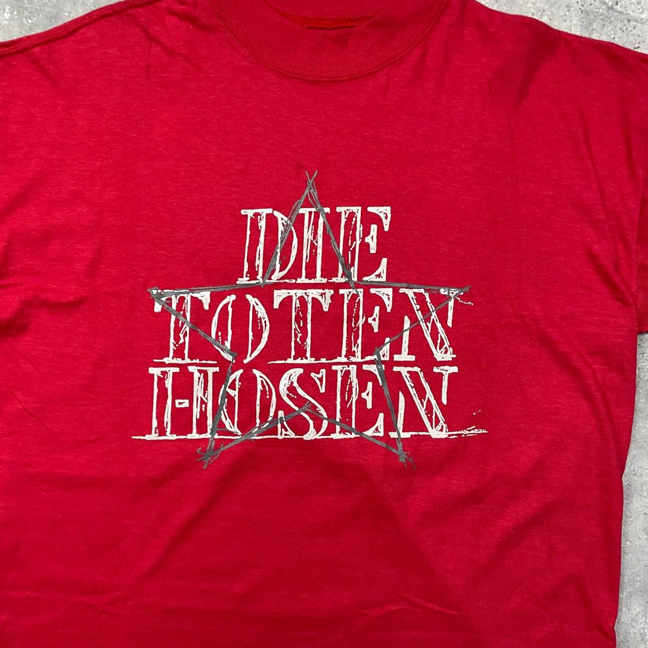 Band Tees × Vintage Vintage 90s Die Toten Hosen Spell Out Logo T Shirt Red Size US L / EU 52-54 / 3 - 3 Thumbnail