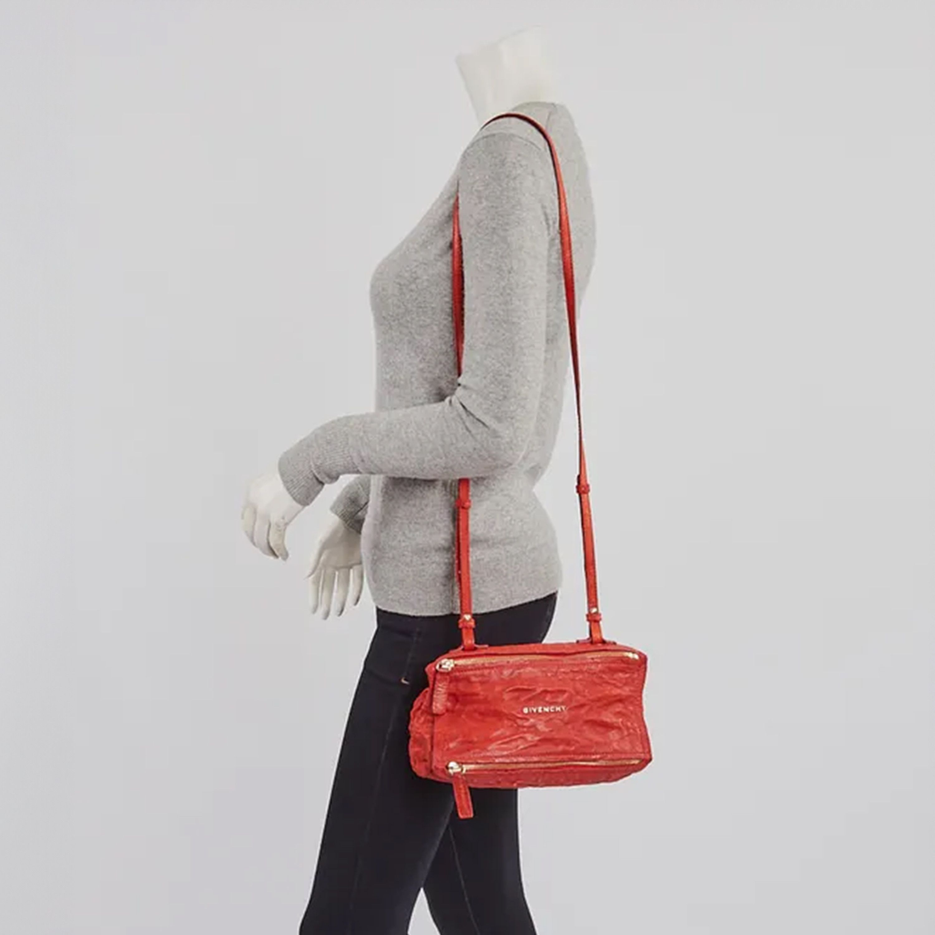 Givenchy Givenchy Paris Goatskin Coral Mini Pandora Vintage Bag Size ONE SIZE - 2 Thumbnail