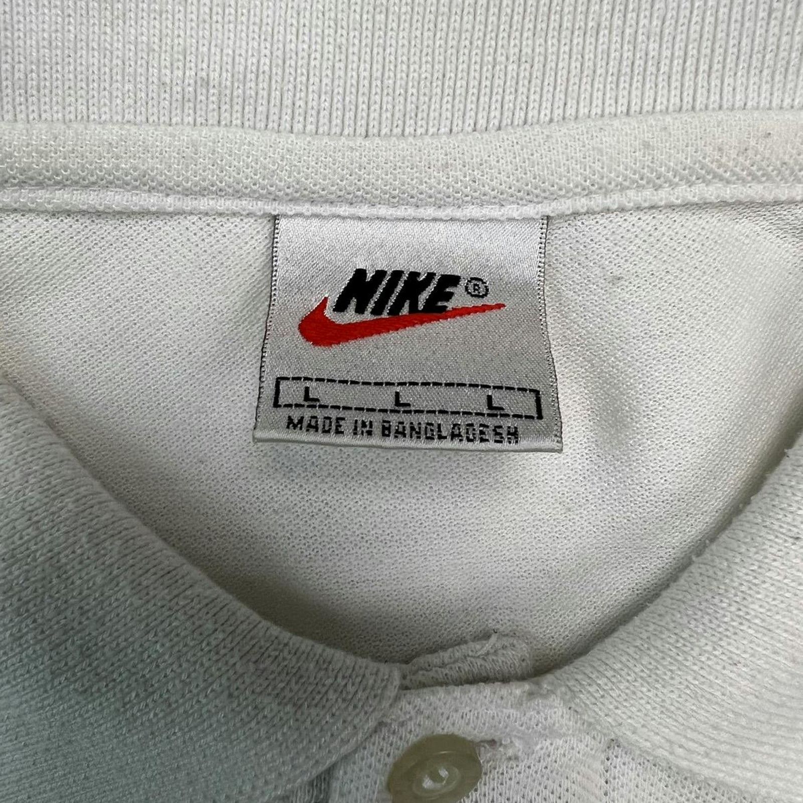 Nike × Vintage Vintage 90s Nike Swoosh Shirt Medium Swoosh Sportswear Polo Size US M / EU 48-50 / 2 - 7 Thumbnail