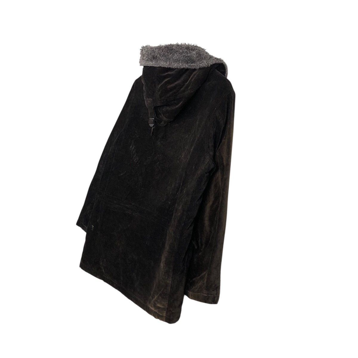 Japanese Brand BEAMS Shaggy Fleece Hood Parka — Soft-Touch Velvet Shell Size US M / EU 48-50 / 2 - 12 Thumbnail