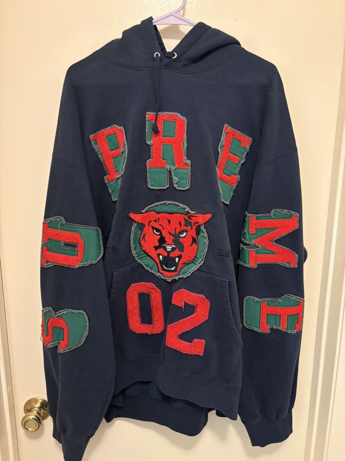 Supreme Supreme Washed Panther Hooded Sweatshirt | Grailed