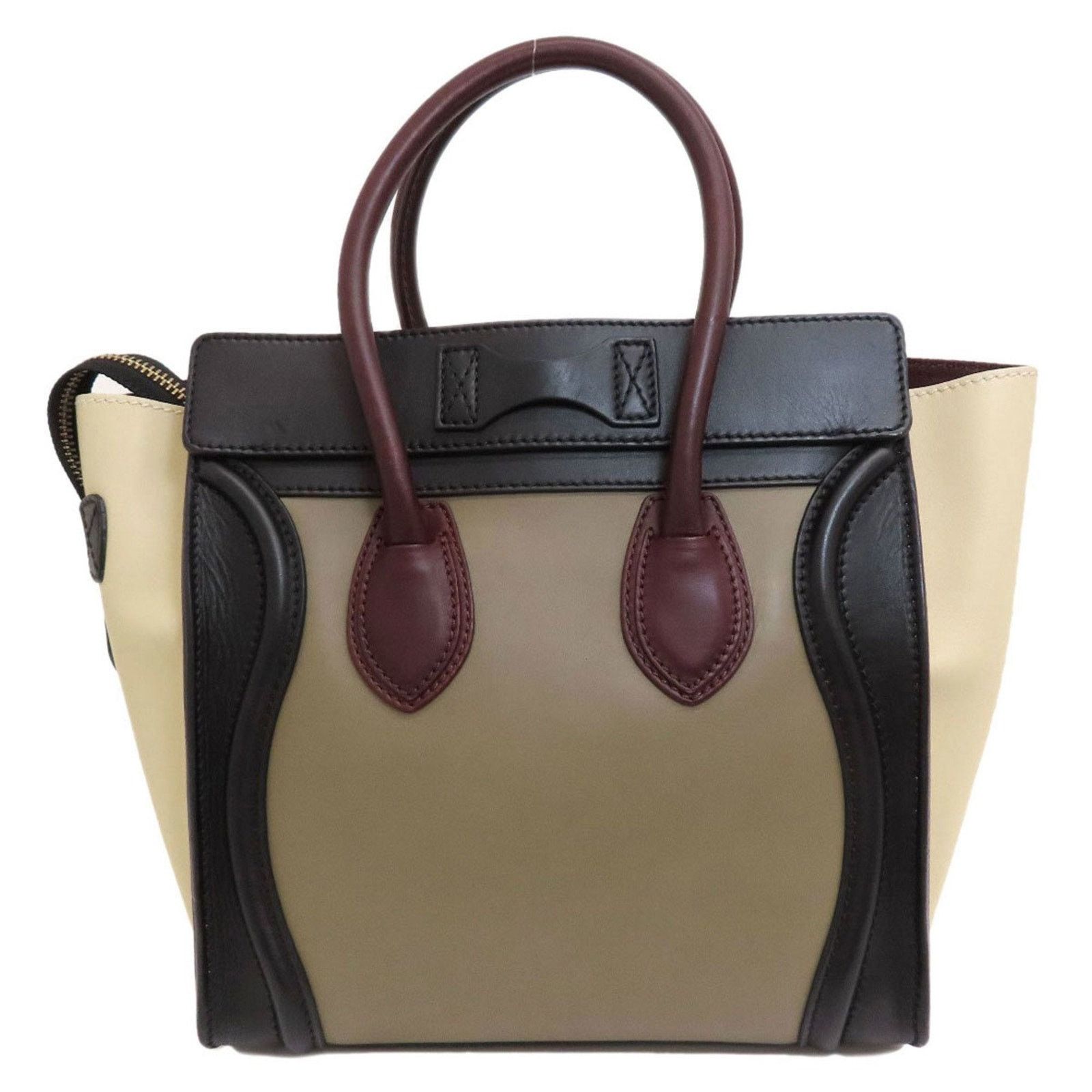 Celine Nano Luggage Tote TriColor handbag
