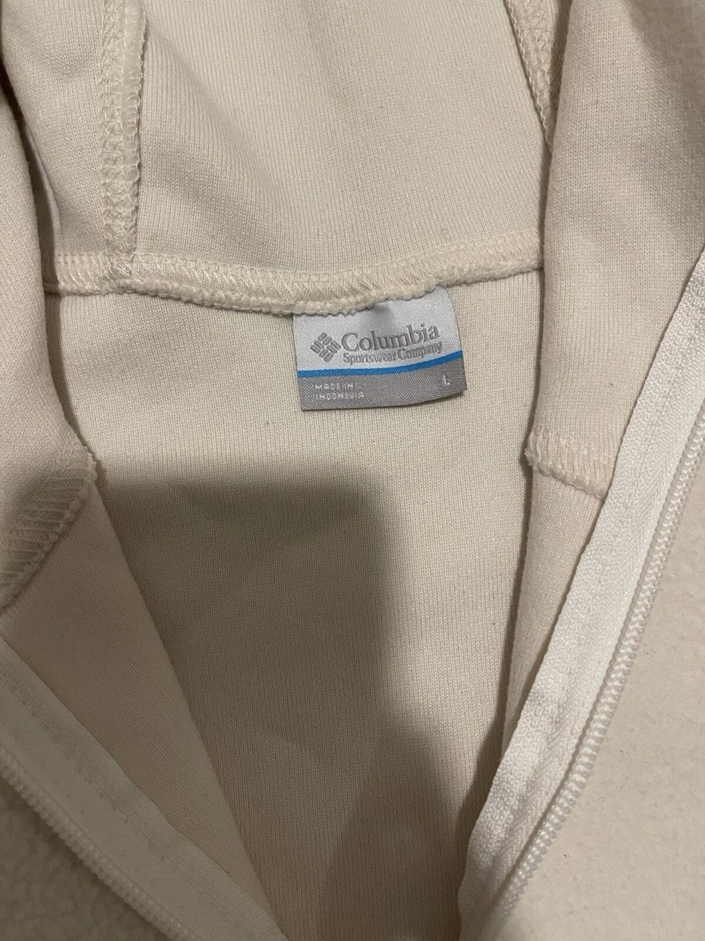Columbia Columbia Jacket Size Large Tan Fleece Hoodie Size L / US 10 / IT 46 - 2 Thumbnail