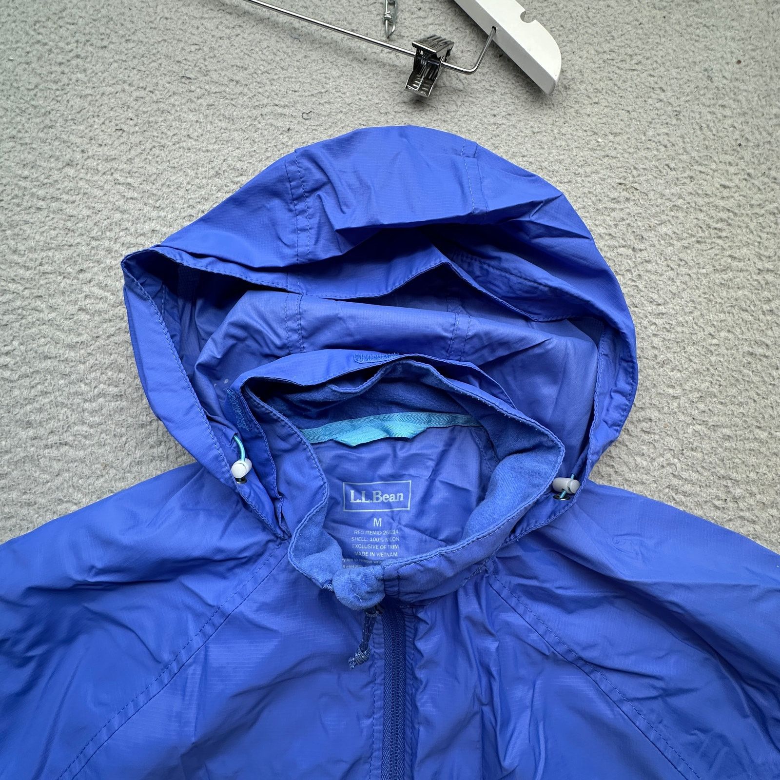 L.L. Bean LL Bean Ripstop Nylon Windbreaker Jacket Womens Medium Blue Size M / US 6-8 / IT 42-44 - 10 Thumbnail