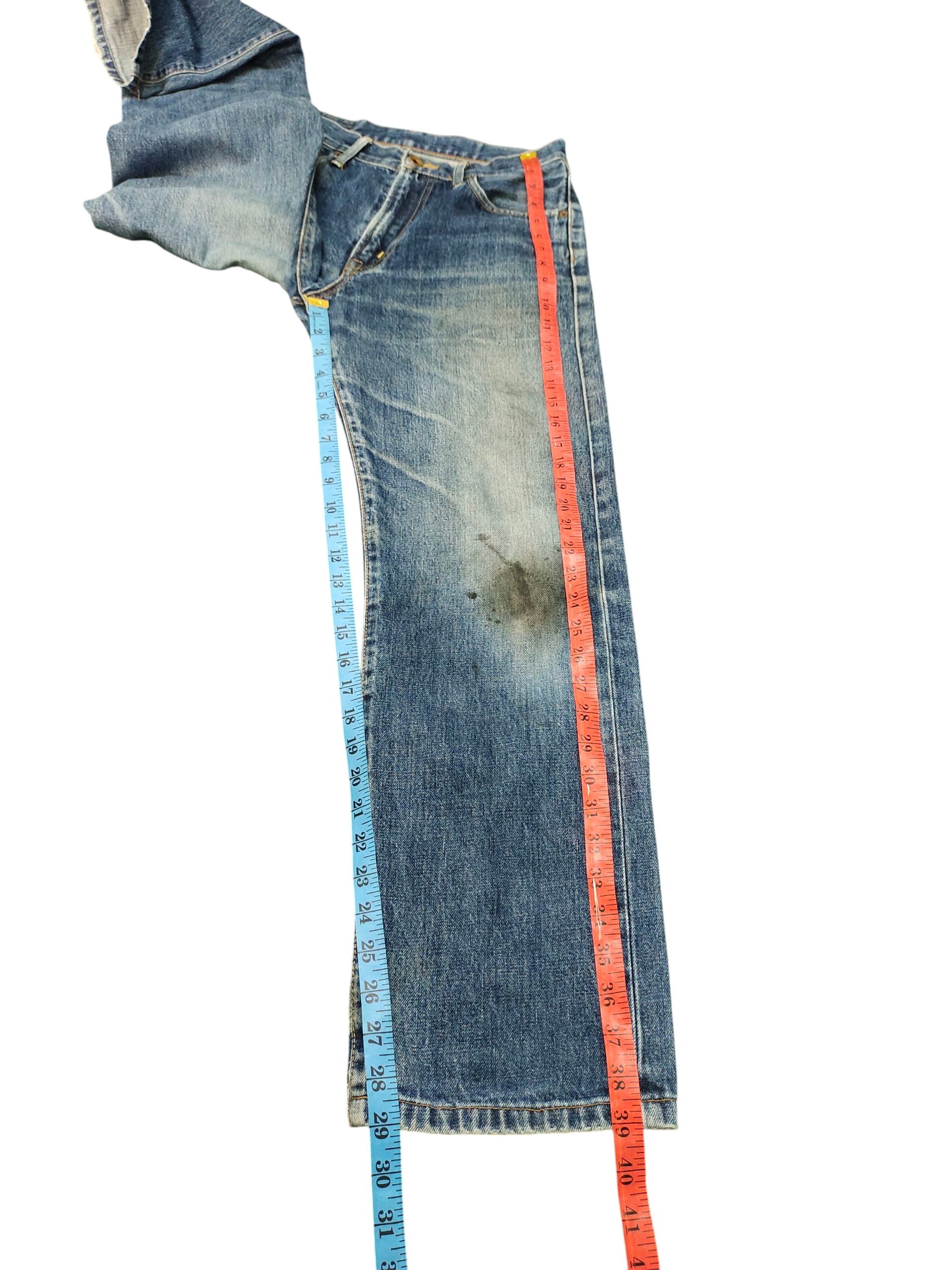 Kapital Vintage 90s Edwin 505xx Selvedge Dirty Distress Denim Jeans Size US 29 - 16 Thumbnail