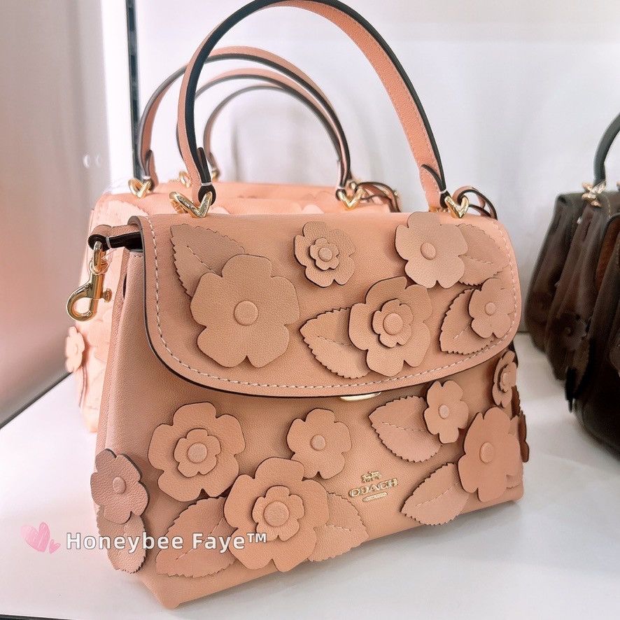 Coach NWT Coach Emory Top Handle Bag With Floral Applique CDY44 Size ONE SIZE - 3 Thumbnail