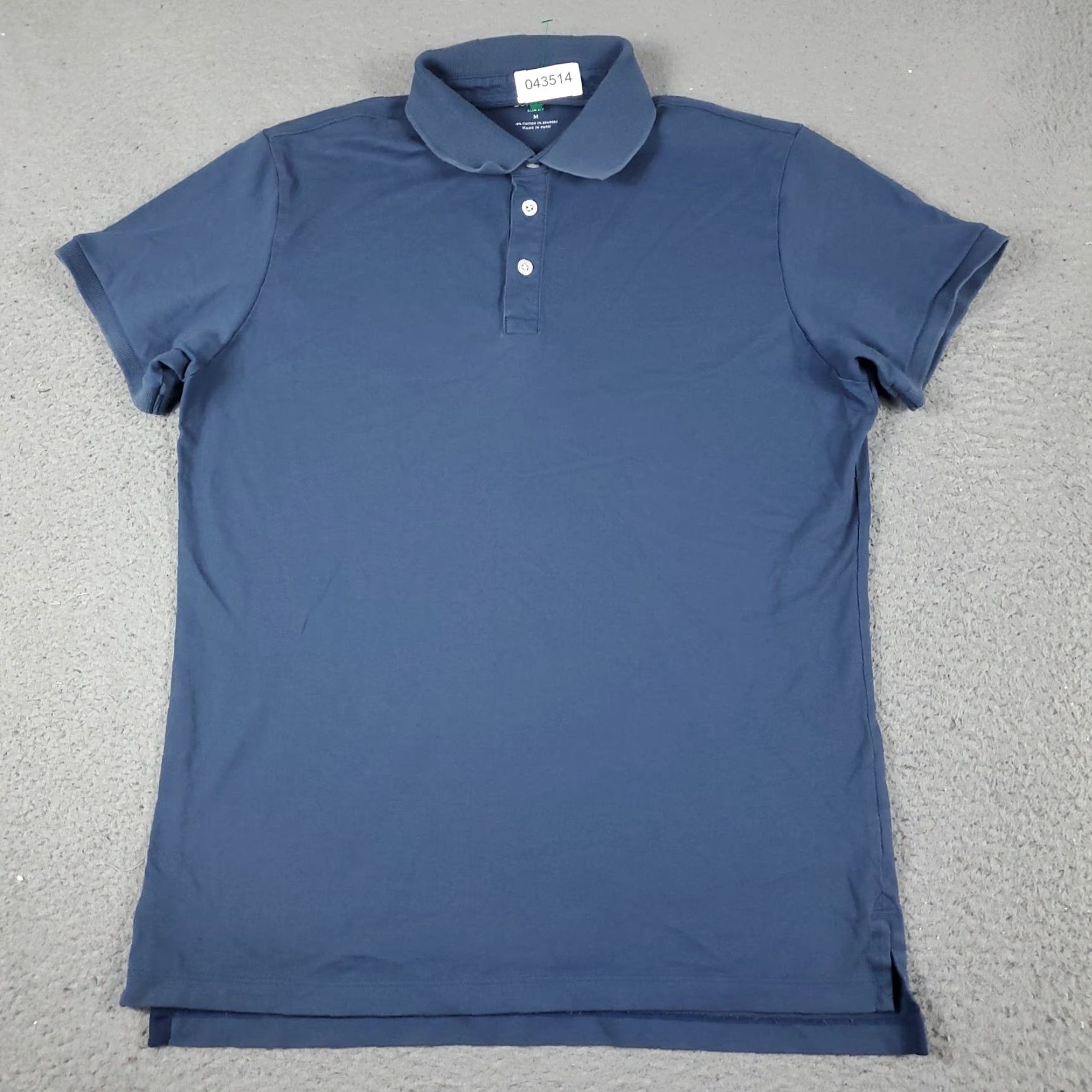 Bonobos BONOBOS Polo Shirt Mens Size M Blue Casual Short Sleeve Adult - Cotton Blend - Regular Fit - Button Collar Size US M / EU 48-50 / 2 - 2 Thumbnail