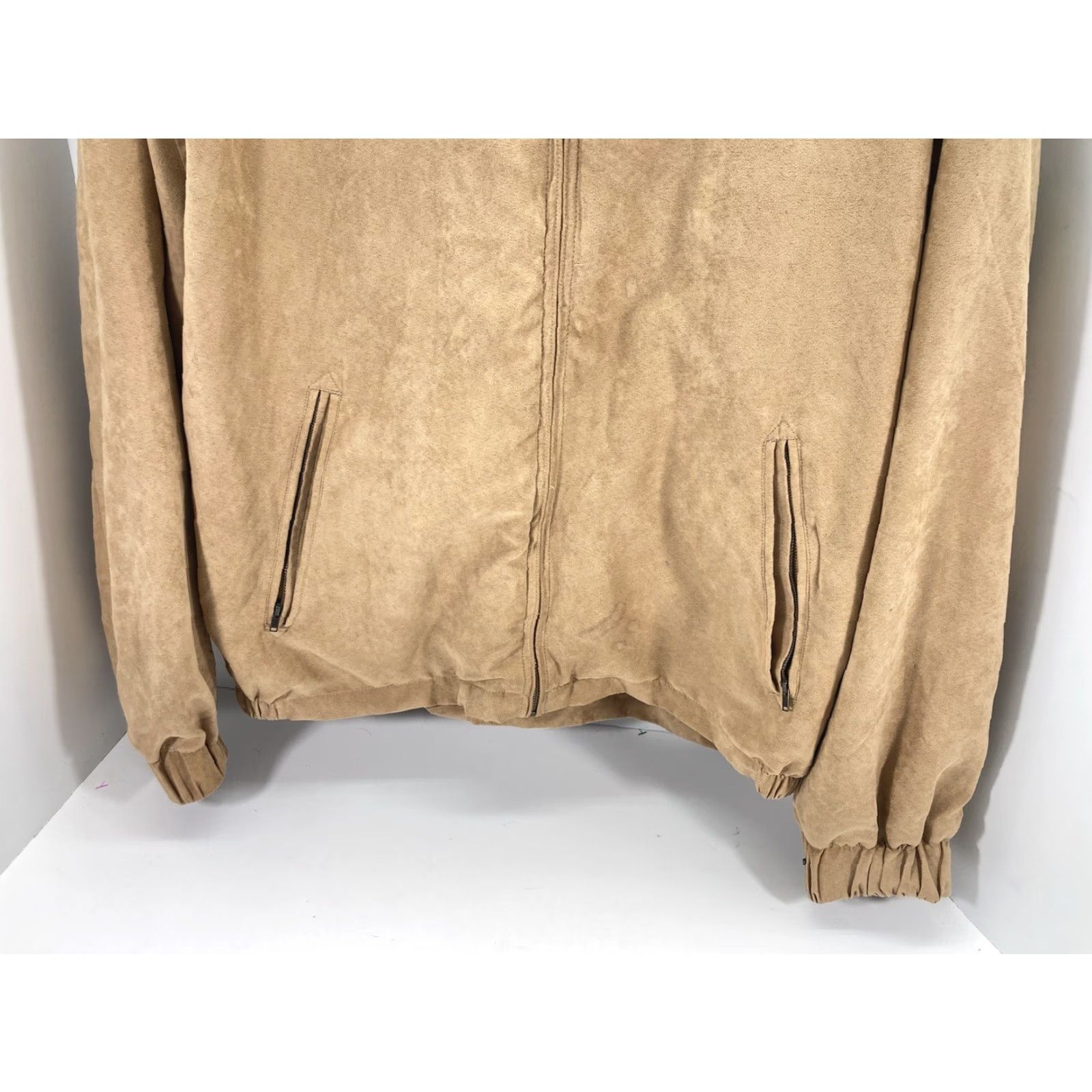 Delta Delta Downs Racetrack Jacket Men XL Beige Full Zip Microfiber Horse Racing VTG Size US XL / EU 56 / 4 - 3 Thumbnail